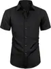 Camisas de Manga Corta para Hombre al por Mayor del Fabricante, Camisas Casuales de Negocios de Alta Gama sin Planchar, Trajes Profesionales, Camisas Formales