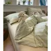 Juego de ropa de cama de cuatro piezas de algodón lavado, modelo nuevo 2026, sábanas para cama de dormitorio, sábana bajera, funda de edredón, juego de tres piezas 4