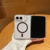 Adecuado para iPhone 18 DUO, funda plegable de alta transparencia para teléfono, cubierta abatible magnética 2 en 1 de acrílico para Apple