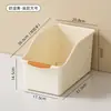 Caixa organizadora de armário para cozinha doméstica, organizador de frestas para itens diversos, cesta para lanches e temperos, cesta plástica organizadora tipo gaveta
