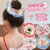 Elástico de Cabelo de Renda com Morango para Meninas, Suave com o Cabelo, Prendedor de Coque Infantil, Corda de Cabelo Preguiçosa, Acessório de Cabelo Laço para Bebê