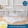 Caixa de bolo transparente caixa de embalagem de cozimento de aniversário caixa de embalagem de lanche de plástico descartável portátil atacado