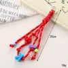 Estilo Coreano Corda de Nylon Trançada à Mão Pingente para Celular Corrente Colorida para Celular com Contas Pingente para Bolsa Feminina