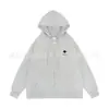 Moda Trendy Nuevo Comercio Exterior Patrón de Logo Pequeño Sudadera con Capucha y Cremallera Holgada Talla Grande Juventud Británica