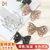 Sapatos Femininos Full Diamond Super Flash Strass Laço Duplo Fivela de Flor para Sapato Acessórios de Sapato Decoração de Roupa DIY Acessórios para Bolsa de Sapato Atacado