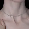 Estilo Minimalista Flor Hueca Perla Collar y Pulsera Casual Moda Versátil Juego de Joyería Lujo Ligero Accesorios de Nicho para Mujeres