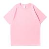 Algodão 400g Pesado Algodão de Fibra Longa Branco Puro Algodão Puro Camiseta de Manga Curta Verão Gola Redonda Solta Versátil Camiseta Básica