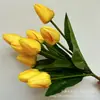 Tulipa de 9 cabeças transfronteiriça decoração de casa hotel casamento atacado shopping center inauguração canteiro de flores decoração de paisagem