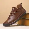 Venta Caliente Comercio Exterior Transfronterizo Tallas Grandes Botas Martin de Caña Media para Hombres y Mujeres Zapatos Casuales para Exteriores Costura de Ropa de Trabajo Zapatos para Hombre H9888