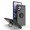 Para Samsung s23ultra ring bracket caso de telefone móvel s22 carro choque magnético cor fosca capa protetora anti-queda