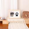Moldura comemorativa para fotos com pata de animal de estimação, mesa, pegada de cachorro, gato, artesanal, faça você mesmo, presente, plataforma de impressão gratuita, moldura para fotos com impressão de mão