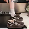 Zapatos de Entrenamiento Alemanes de Cuero Genuino con Suela Gruesa y Cordones para Mujer Zapatos de Pan 2026 Otoño/Invierno Nuevos Zapatos Deportivos Casuales Versátiles y Ligeros