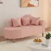 Tumbona de Lana de Cordero Sofá de Tela para Apartamento Pequeño Estilo Lujo Ligero Sofá Individual Balcón Dormitorio Tumbona de Felpa Teddy