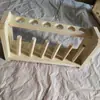 Fabricante em Estoque Suporte de tubo de ensaio de madeira pode ser processado base de tubo de ensaio de madeira mesa de tubo de ensaio especificações estão completas