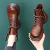 Botas Martin Retro Plus de Terciopelo Cálido Estilo Británico que Aumentan la Altura para Mujer 2026 Nuevo Estilo Otoño/Invierno Botines Cortos Versátiles y Elegantes