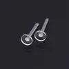 Acessórios de brinco DIY da moda resina transparente invisível acupuntura auricular furo da orelha não é fácil de alergia fábrica de brincos atacado