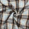 Nuevo otoño algodón liso teñido en hilo tela a cuadros cheongsam para niños japonés y coreano camisa vestido sombrero material