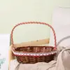Cesta de Frutas, Cesta de Rattan Tecida à Mão, Cesta de Bambu, Cesta de Presente, Cesta de Ovos, Cesta para Colheita de Feriado, Cesta de Dança, Cesta de Embalagem, Cesta de Reunião, Cesta de Flores