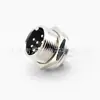 Soquete de painel de aviação GX12 com uma ranhura e rosca estendida, conector plugue de soquete de 2/3/4/5/6/7 polos