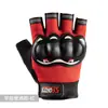 Guantes de Motocicleta para Hombres y Mujeres, Guantes Tácticos de Medio Dedo Anticaída y Antideslizantes con Carcasa Dura para Motociclismo Todoterreno en Todas las Estaciones