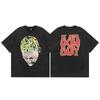 Transfronterizo 2026 Verano Nueva Marca Europea y Americana de Moda Unisex Holgada Manga Corta Cuello Redondo Camiseta Retro Versátil Casual Manga Media