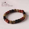 Pulsera de Madera de Sándalo Verde/Palo de Rosa Estilo Artístico Antiguo Para Usar Temperamento Estilo Zen Simple Pulsera de Cuentas Cuadradas Simples para Hombres y Mujeres
