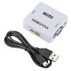 Conversor HDMI para VGA 3.5 Áudio Adaptador HDMI para VGA HDMI2VGA HD para Monitor