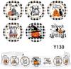 500 Adesivos/Rolo Pacote Feliz Halloween Brinquedo Infantil Animais Agradecimento Adesivo Decorativo Tags Adesivas