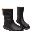 Botas de invierno planas estilo Martin para comercio exterior transfronterizo, botas nuevas de algodón para mujer, botas de nieve de doble uso, botines cortos de felpa y engrosados para mujer