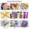 Comercio Exterior 0.2*1.5mm Tiras de Cebolla Rosa Brillante Pelo de Pierna Manicura Parche DIY Pegamento Flujo Cáñamo Uña Portátil Joyería para Uñas
