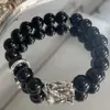Pulsera de estilo chino con diseño de dragón y estrella, estilo nacional, con esmalte blanco de Joker para hombres y mujeres.