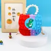 Bolso Bandolera Vanguardia para Hombro Niños Bandolera Bolso de Mano Perla Burbuja Bolso Bandolera de Silicona para Hombro Bolso Gelatina