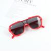 Novos Óculos de Sol Infantis, Lentes Personalizadas de Peça Única, Óculos de Sol Quadrados da Moda Anti-UV, Viseiras