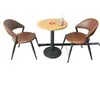 Silla con Respaldo de Madera Maciza para Café Restaurante Tienda de Té con Leche Área de Descanso Silla Estilo Kudi