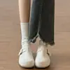 Zuecos Retro Estilo Bosque de Suela Blanda para Mujer Modelo Nuevo 2026 Zuecos Deslizables para Exteriores Zapatos de Media Caña para Mujer con Suela Gruesa
