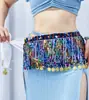 Cadena de Cintura Popular de Borlas para Danza del Vientre Transfronteriza Pañuelo de Brazo de Borlas con Lentejuelas Ds Falda de Lentejuelas para Actuación en Escenario Indio Disfraz de Actuación