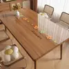 Protetor de Mesa Transparente de Vidro Macio Toalha de Mesa Retangular Impermeável e à Prova de Óleo Sem Lavagem PVC Espessado Protetor de Mesa de Jantar Protetor de Mesa
