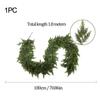 Guirnalda Navideña Artificial de Pino y Cedro de 1.8 m Transfronteriza Simulación Planta Verde Decoración de Ambiente Hogareño Vid Adornos para Mesa de Comedor
