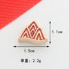 Miçangas de liga banhadas a ouro com padrão Guofeng Gongxi Fa Cai Xiangyun Nafu Acessórios para joias DIY Material para cordão de cabeça pulseira