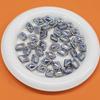 Plata Antigua Gris Perforada Luna Fría Galvanizada Agujero Recto Cuentas Sueltas Cuentas Checas DIY Cadena para Teléfono