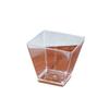 Mini Taza Trapezoidal Pequeña para Mousse Desechable Transparente de Plástico Taza para Pudín Taza Cuadrada Taza de Degustación Taza para Postre Una Taza