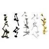 Clavos Metálicos de Dos Patas Coloreados para Niños DIY Mini 3mm Clavos para Figuras de Papel Micro Pequeños de Dos Patas Semicirculares