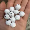 Campana Pequeña Redonda Pintada de 14 mm DIY Accesorios Creativos para Mascotas Color Caramelo Rodillo Metálico de Una Palabra Pintura en Spray Campana de Navidad
