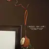 Pingente de Bule de Jacarandá Natural Brinquedo para Alívio do Estresse Chaveiro Estilo Chinês Vintage Peça Artesanal de Mão