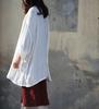 Nova Blusa Cardigan Simples de Algodão e Linho para Primavera e Verão, Algodão e Linho Solto e Espaçoso, Camisa Feminina de 9 Cores K002