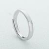 [Xingfan] anillo de anillo brillante de cuerpo ligero de personalidad de moda anillo de pigmento de oro blanco PT950 anillo de red roja anillo de cola pequeña