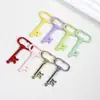 Colgante Colorido en Forma de Llave Colgante Chapado Cadena para Teléfono Móvil Llavero Material Decorativo Estéreo Accesorios para Joyería DIY
