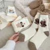 Calcetines de Lana para Mujer, Calcetines Gruesos de Invierno hasta la Pantorrilla, Calcetines Cálidos para Dormir, Piso, Maternidad, Calcetines de Nieve de Felpa Terry