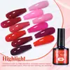 Esmalte en Gel Rojo para Uñas, Gel de Color, Esmalte en Gel de Color para Uñas, Gel de Fototerapia, Rojo Verdadero, Nuevo Gel para Uñas, Exclusivamente para Suministro Transfronterizo
