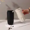 Caneca de café de aço inoxidável para celebridade da internet transfronteiriça com camadas interna 316 e externa 304, alto valor estético, copo térmico, copo de água com revestimento de diamante, personalizável